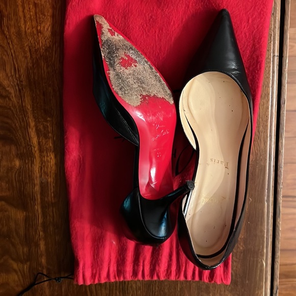 Christian Louboutin Black Low Heels - Picture 2 of 6